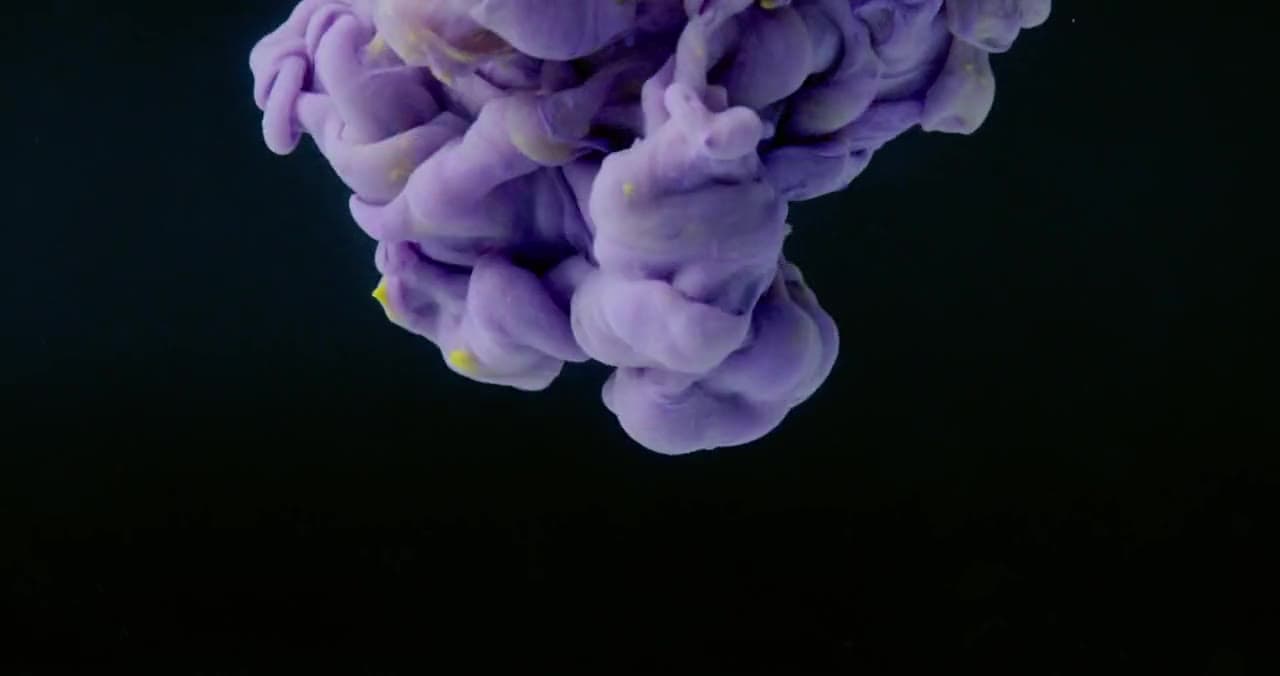 Abstract ink motion representing creative brand energy